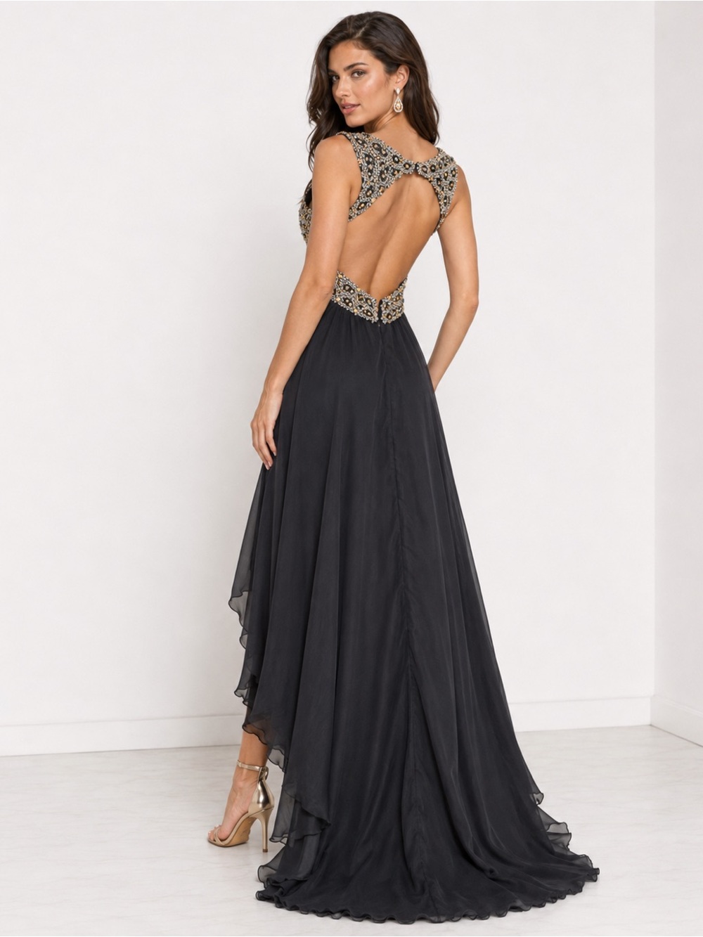 Gray Jovani Evening Gown